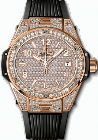 Replica Hublot Big Bang One Click 39 MM King Gold Full Pave 465.OX.9010.RX.1604 watch